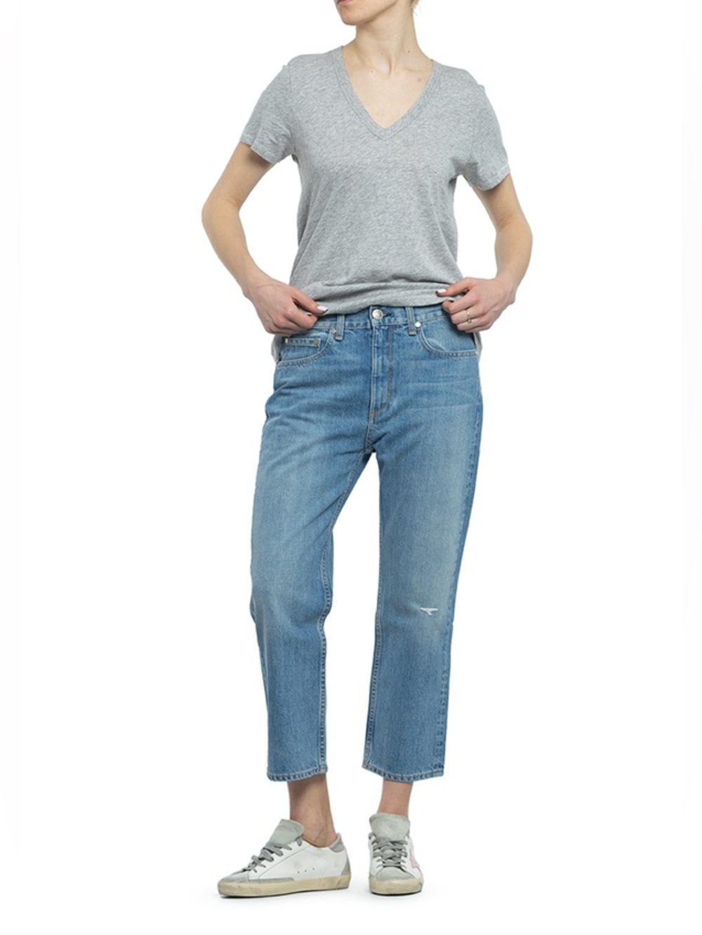 Rag & Bone Cropped Straight Leg Jeans size 27